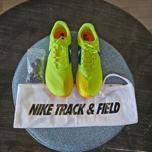 Nike Zoom Rival XC 6 Cross Country/ Track & Field Neon Yellow/Blue Racing Spikes